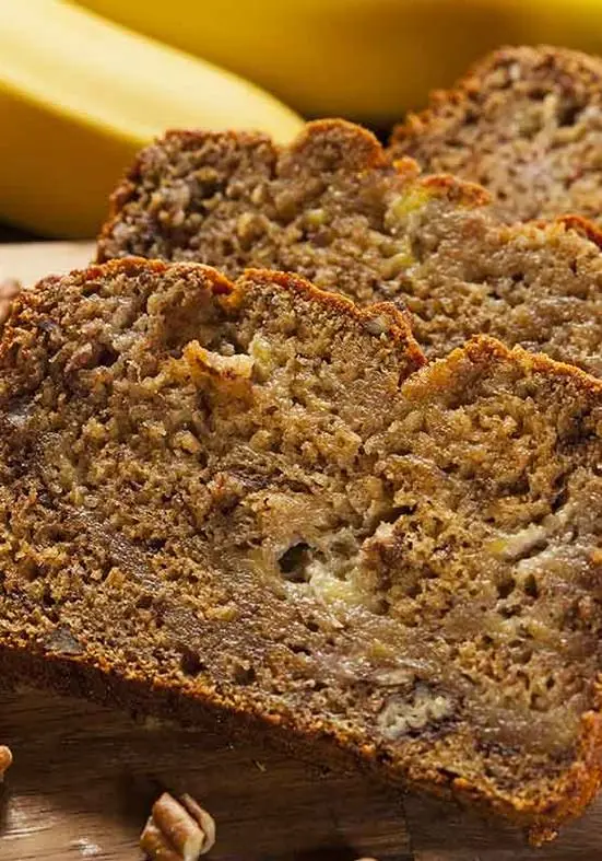 Bolo de banana com linhaça