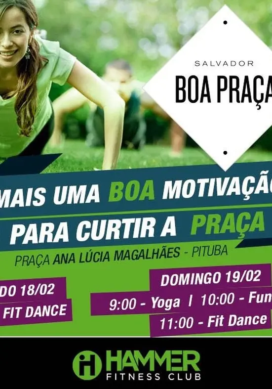 Hammer Fitness Club leva saúde e diversão para o Boa Praça