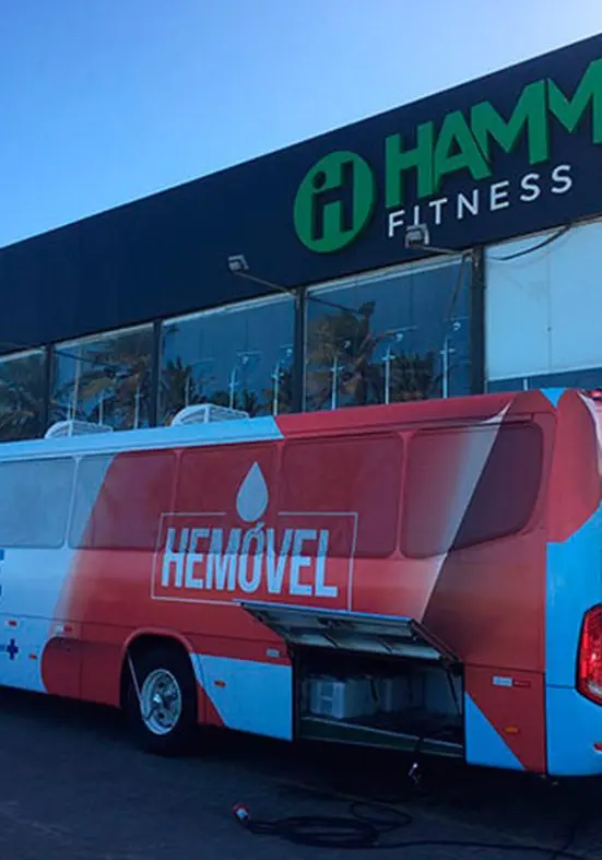 Hemoba leva hemóvel às unidades Hammer Fitness Club em Stella Maris 