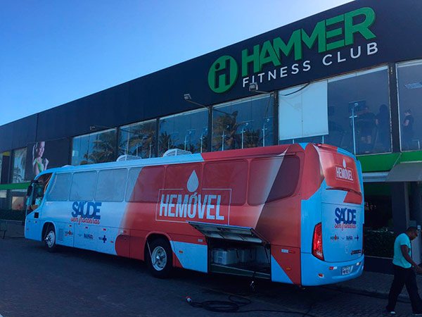 Hemoba leva hemóvel às unidades Hammer Fitness Club em Stella Maris
