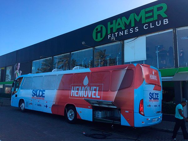 Hemoba leva hemóvel às unidades Hammer Fitness Club em Stella Maris 