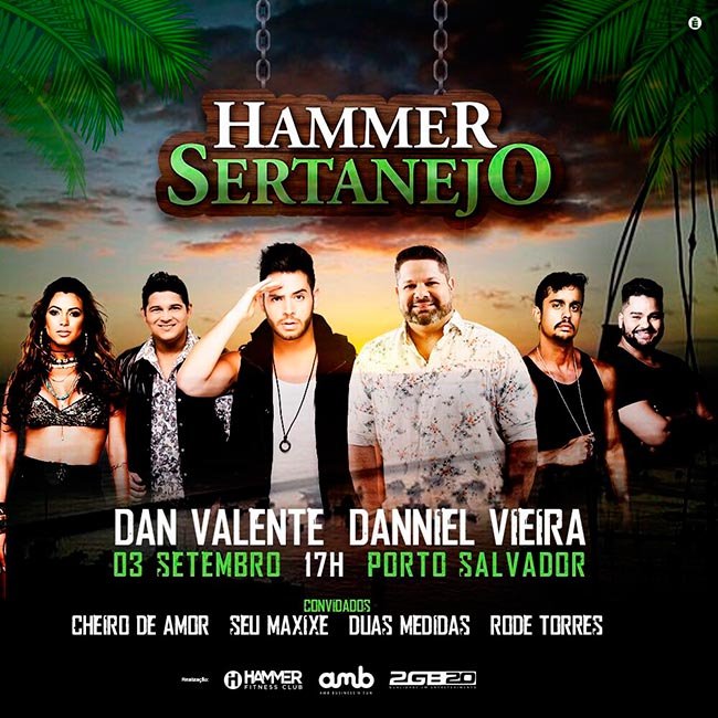 Danniel Vieira e Dan Valente agitam festa Hammer Sertanejo