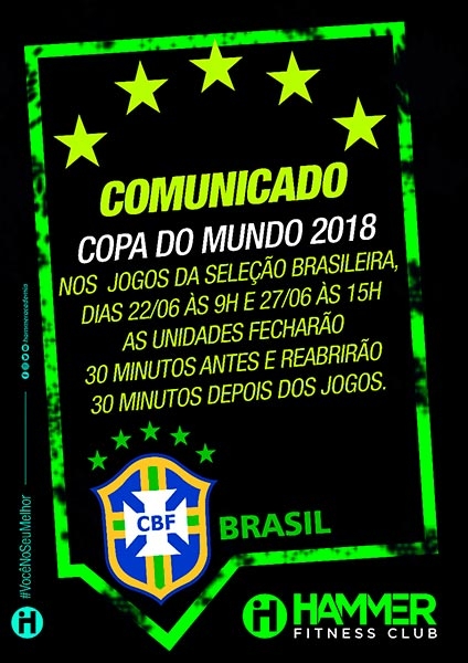 Horário de Atendimento durante os Jogos do Brasil